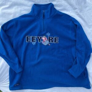 vintage eeyore quarter zip